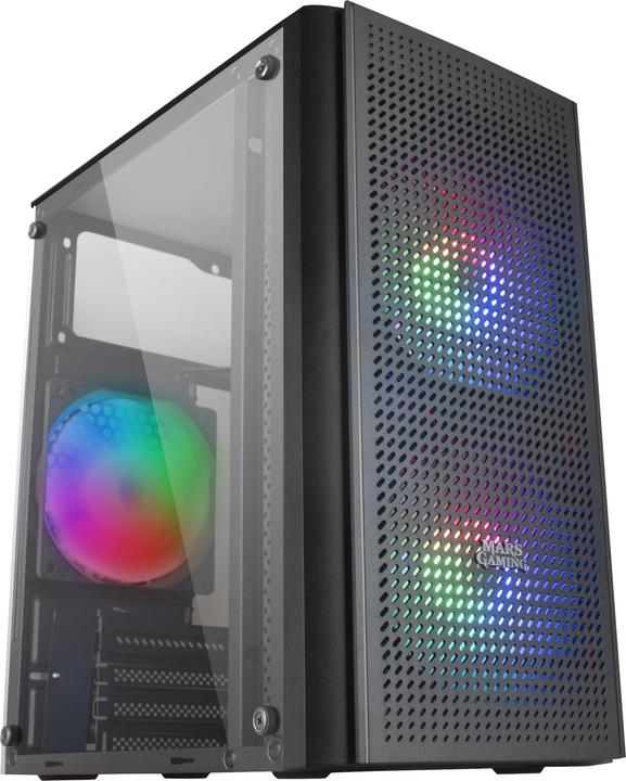 Produktbild Mars Gaming Boitier Mini Tour Micro Atx Mc300 RGB Avec Panneau Vitré (Noir) (mATX, Mini-ITX)