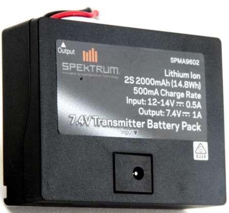 Actual product image Spektrum LiPo Pack 2000 mAh Transmitter Battery for DX6 V2, DX7 and DX8 (7.40 V, 2000 mAh)