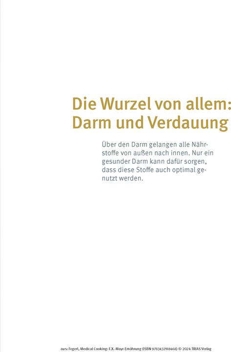 Image du produit Medical Cooking: F.X. Mayr-Ernährung (Allemand, Sepp Fegerl, Philipp Buttinger, 2024)