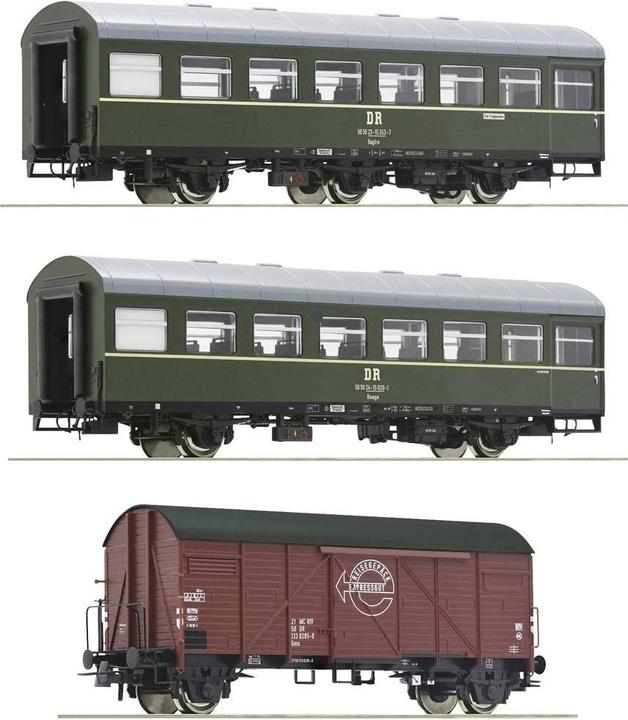 Roco H0 Ro 3er-Set 2: Personenzug, Dr (Dc) (Spur H0)