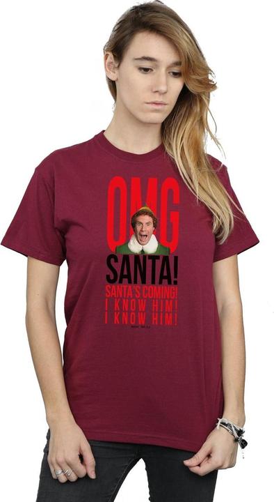 Immagine prodotto Elf OMG Santa I Know Him Maglietta Ampia Donna (XXL)