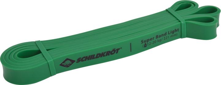 Schildkröt Super Band Light, 21 mm, vert Bande de résistance en latex premium, facile à transporter (2.08 m)