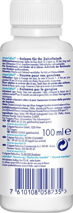 Image du produit Meridol Bain de bouche (100 ml, Bains de bouche)