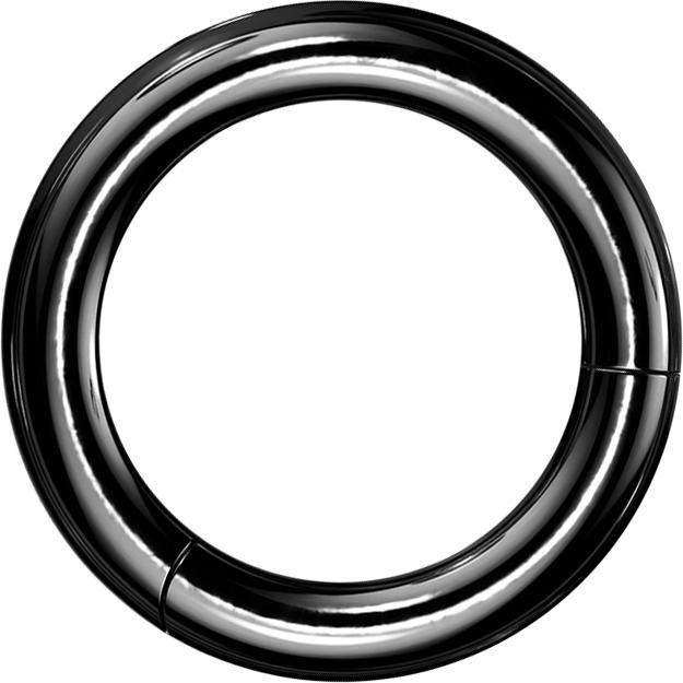Image du produit Star Piercing Anneau segment pliable noir (Titane G23, sans laiton)