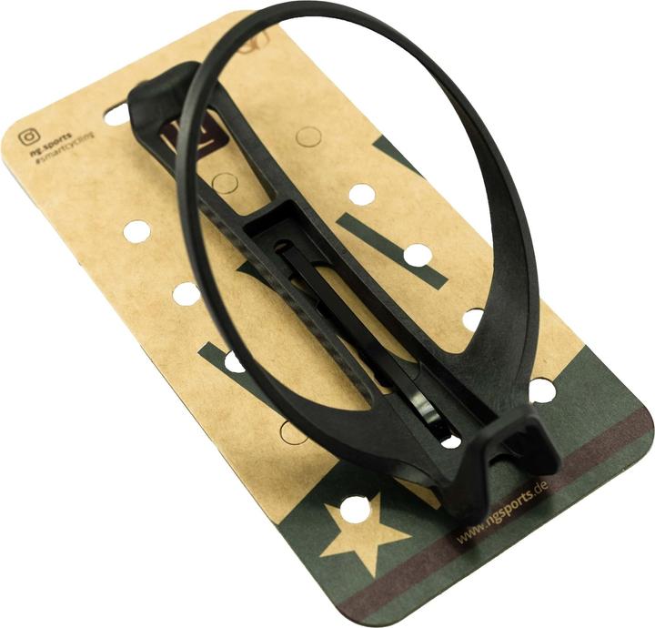 Actual product image NG Sports Thymeen bottle cage, Nylon + Carbon, ultralight, black matte