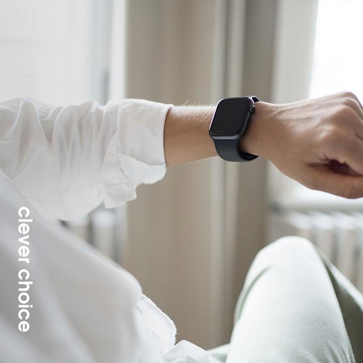 Produktbild Crong Liquid - Apple Watch Armband 38/40/41 mm (grün) (Flüssiges Silikon)