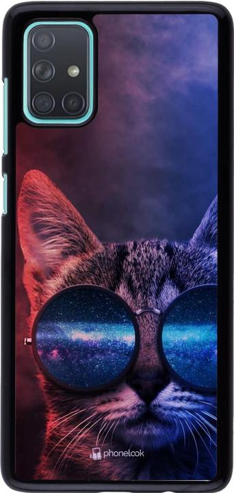 Produktbild PhoneLook Hülle Red Blue Cat Glasses (Samsung Galaxy A71)