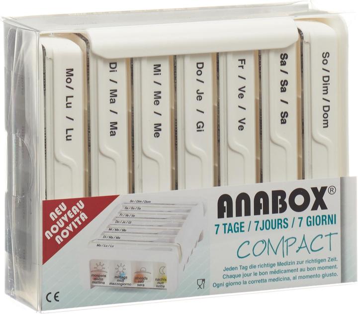 Produktbild Anabox Compact 7 Tage deutsch/französisch/italienisch weiss