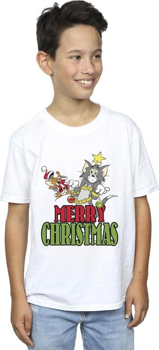 Image du produit Tom & Jerry - T-shirt MERRY CHRISTMAS BAUBLES - Garçon (140, 146)