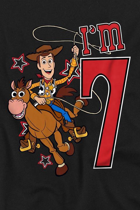 Immagine prodotto Toy Story I'm 7 Maglietta Compleanno Legno Bambini (104)