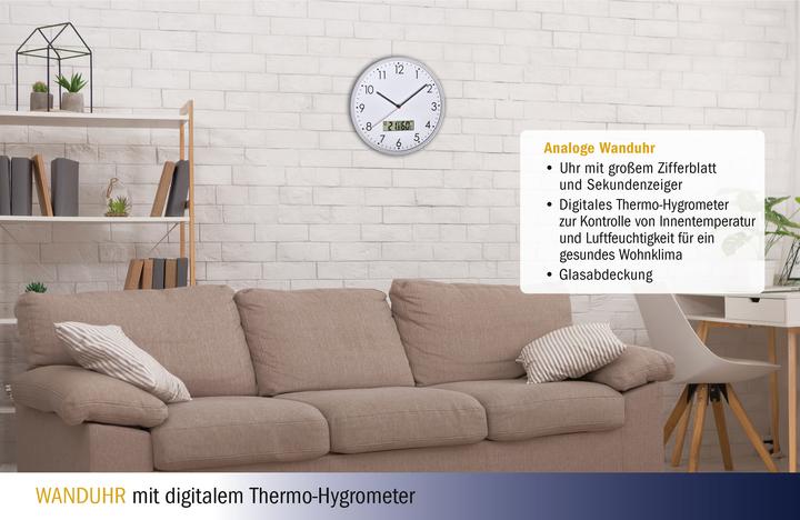 Image du produit TFA Horloge analogique avec thermo-hygromètre numérique (30.20 cm)