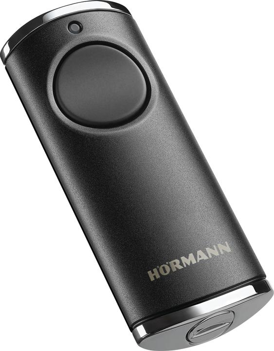 Hörmann Télécommande HS1 868-BS, 1 commande, chrome noir, 868 MHz, BiSecur