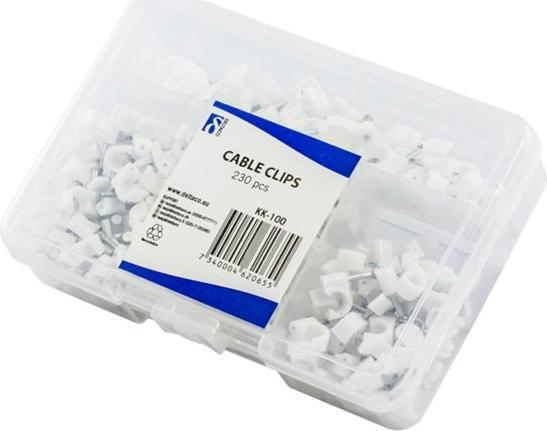 Immagine prodotto Deltaco KK-100 - Bianco - Plastica - 8 mm - 230 pezzo(i)