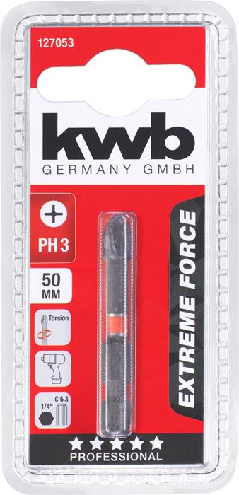 Image du produit kwb 127053 Embout cruciforme PH 3 acier 1 pce (PH3)