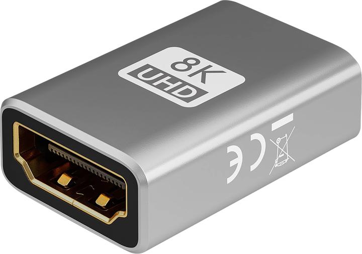 Actual product image Goobay HDMI adapter, gold-plated coupling, 8K @ 60 Hz (HDMI)