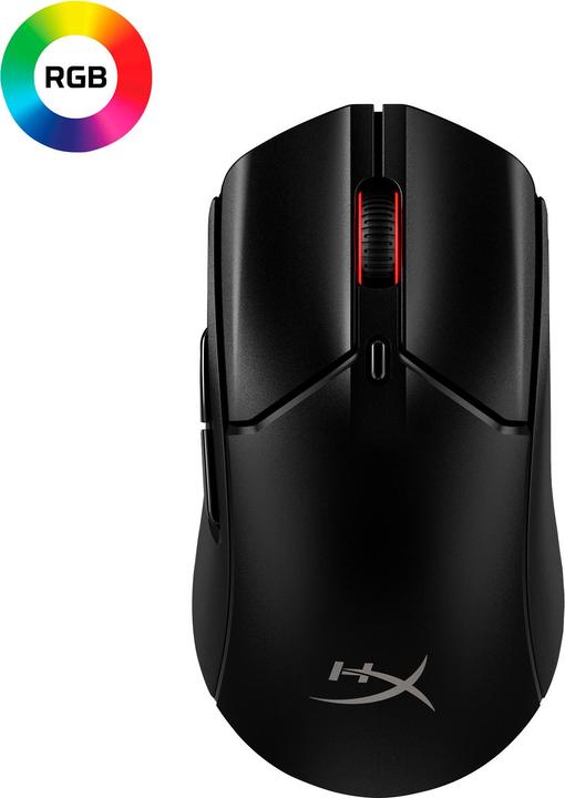 Productafbeelding HyperX Pulsefire Haste 2 - Draadloze Gaming Muis (Zwart) (Draadloze, Bedraad)