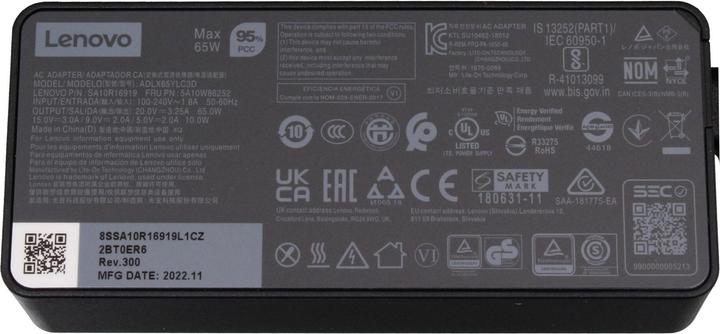 Actual product image Lenovo ADLX65YAC3D (65 W)