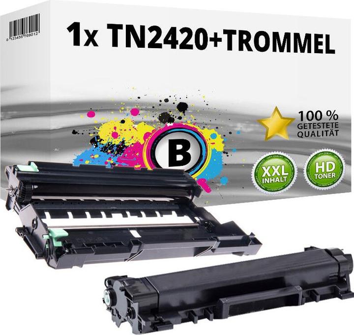 Actual product image Druckfuxx Toner + Trommel kompatibel Brother DCP-L2510D L2530DW L2550DN HL-L2370
