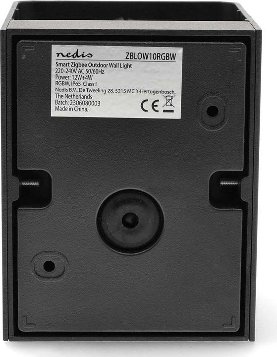 Image du produit Nedis Lampe d'extérieur Smartlife | 2 x 270 lm | Zigbee 3.0 | 12 + 4 W | RGB / blanc chaud | 2700 K | (540 lm, IP65)