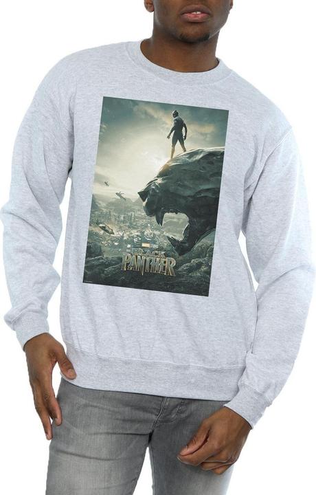 Immagine prodotto Felpa da uomo in cotone con poster di Black Panther (XXL)