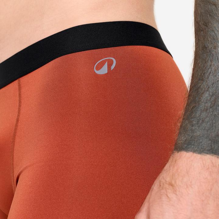 Produktbild Decathlon Boxershorts Herren Mikrofaser atmungsaktiv 3er-Pack - blau/rot (M)
