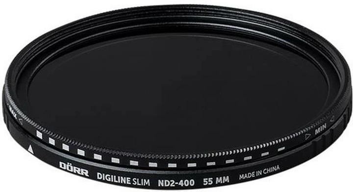 Actual product image Dörr Grey filter Digiline Slim Variable ND2-400 - 55 mm (55 mm, Neutral density filter, 55 mm)