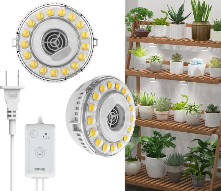 Actual product image Sansi Grow Light Dual Head (LED, 230 V)