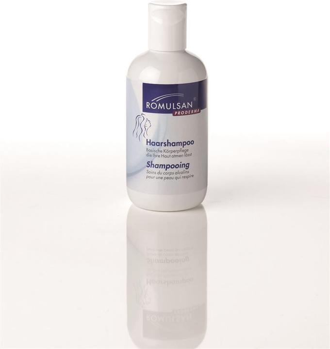 Actual product image Romulsan proderma hair shampoo (250 ml, Liquid shampoo)