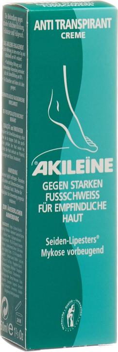 Akileïne Grün Anti Transpirant Creme (Fusscrème & Fussgel, 50 ml)