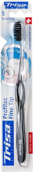 Trisa Profilac Fine Tip sensitive Zahnbürste mit Kopfköcher (Weich, 1 x)