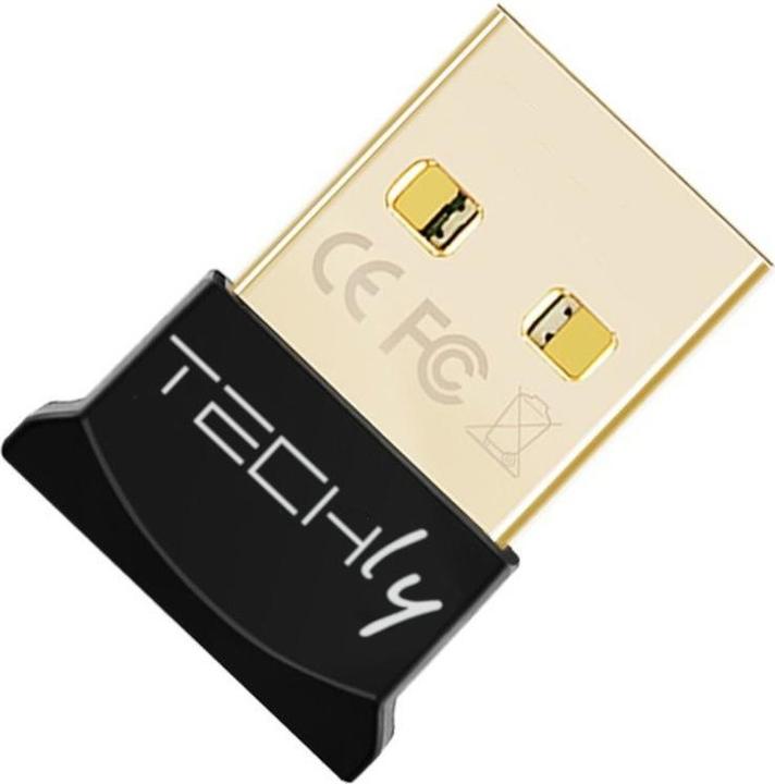 Techly Dongle USB Bluetooth 4.0 classe 1 + adaptateur EDR (Récepteur)