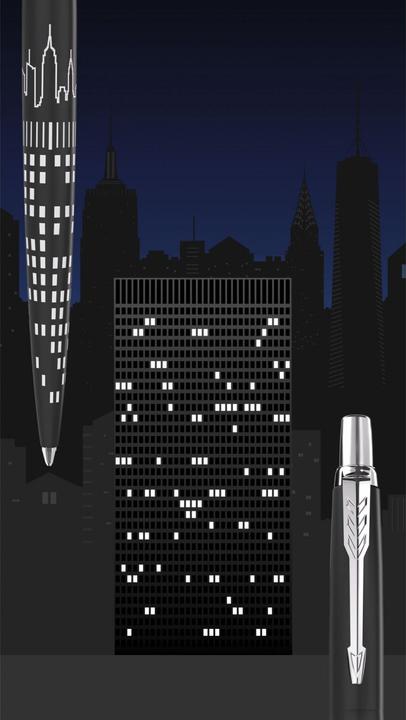 Produktbild Parker Pen Parker Jotter SE New York City Kugelschreiber M (Schwarz / Silber, 1 x)