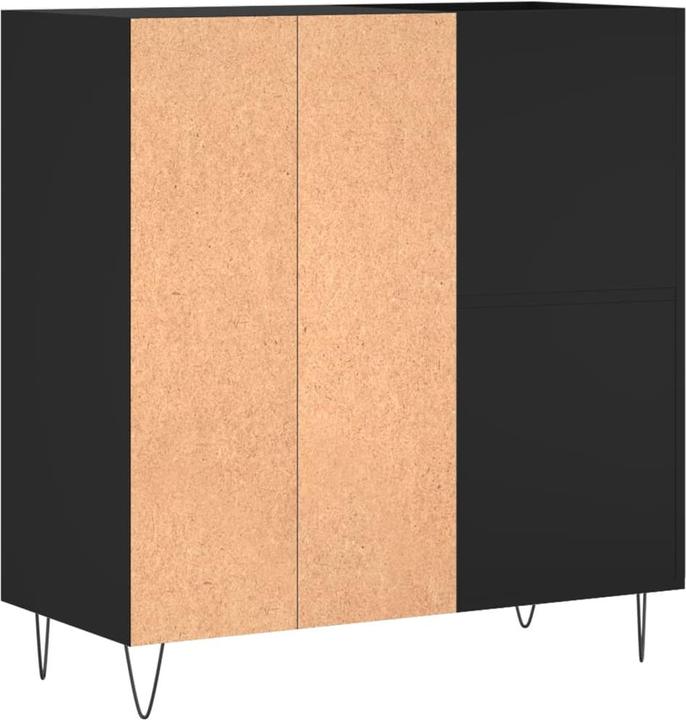 Immagine prodotto VidaXL Plattenschrank Schwarz 84,5x38x89 cm Holzwerkstoff, Farbe
