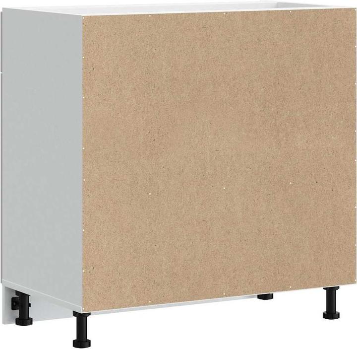 Produktbild VidaXL Küchen-Unterschrank Lucca Betongrau Holzwerkstoff Spülenunterschrank (80 x 46 x 81.5 cm)