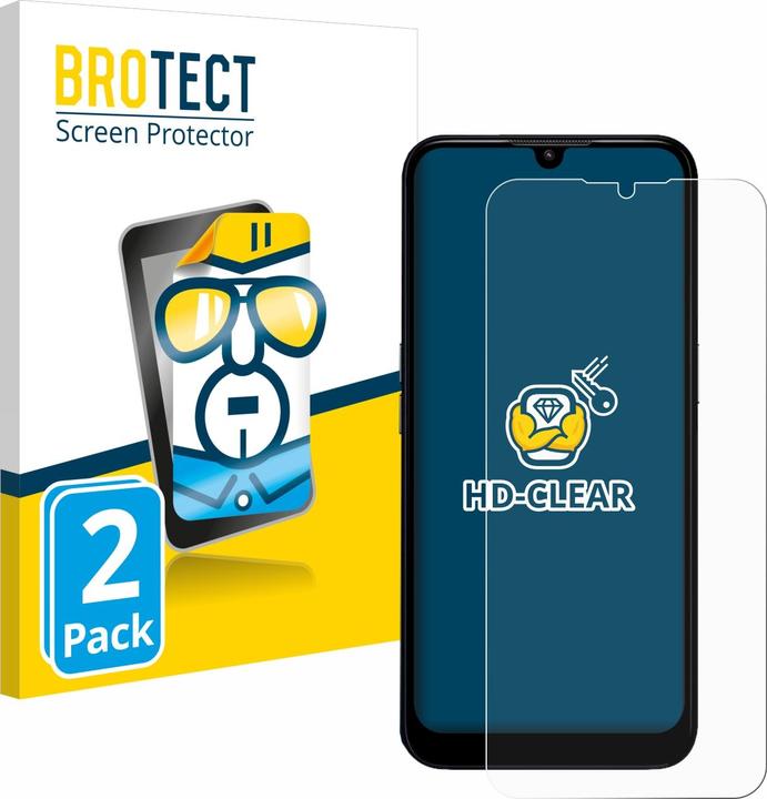 Actual product image BROTECT Screen Protector Clear (2 Piece, Doro 8200)