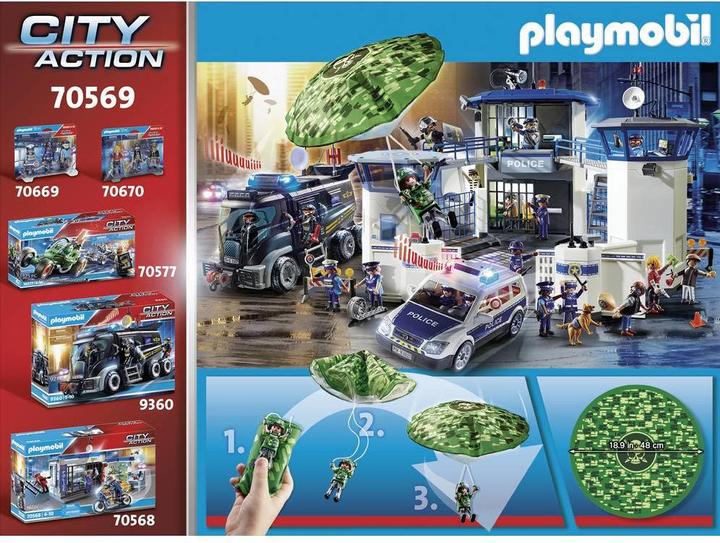 Actual product image Playmobil Police helicopter: parachute chase (70569, Playmobil City Life)