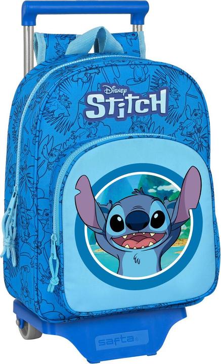 Produktbild Stitch Schulrucksack mit Rädern Blau 26 x 34 x 11 cm