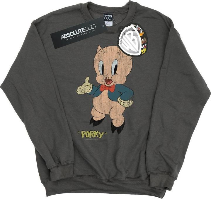 Immagine prodotto Looney Tunes Porky Pig Distressed Felpa Uomo (L)
