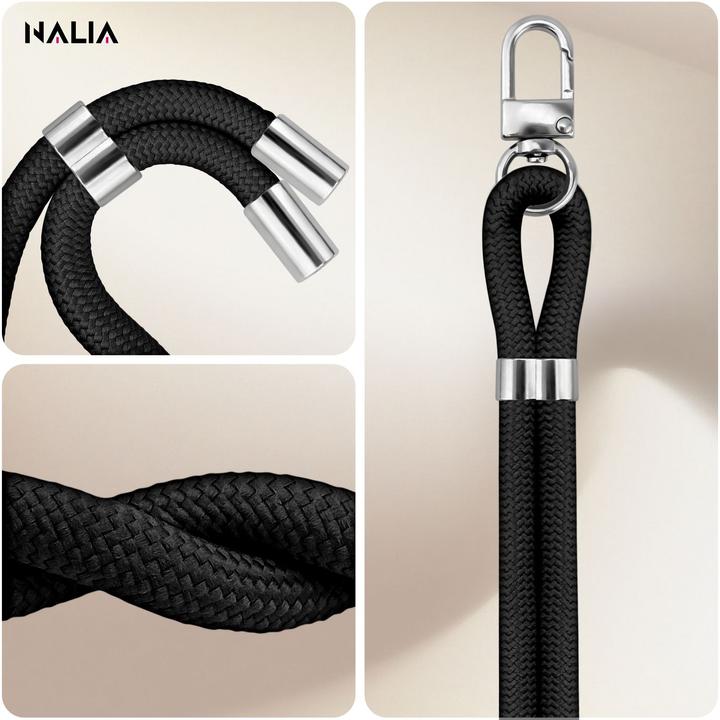 Actual product image Nalia HoldMe Lanyard Handykette – Universal Trageband für Smartphones - Verstellbar, Soft & Elastisch