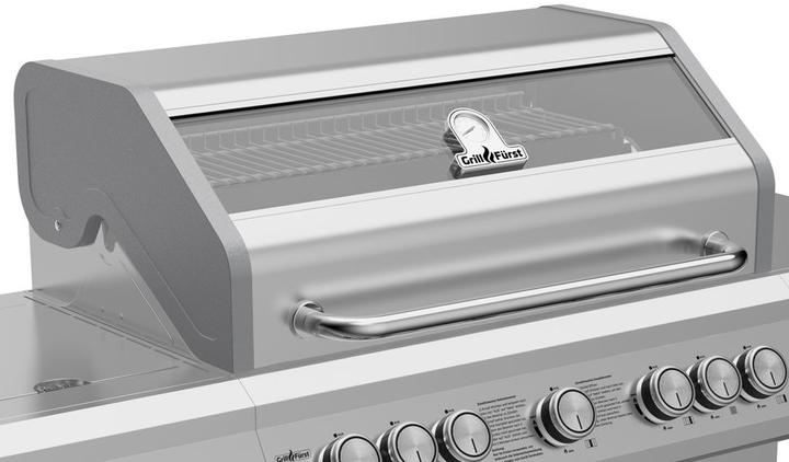 Image du produit Grillfürst G521G Gril à gaz en acier inoxydable à 5 brûleurs avec brûleur haute température (15 kW)