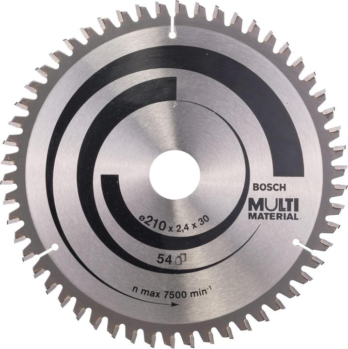 Bosch Professional Zubehör PRO Multi Material Kreissägeblatt, 210 x 2,4 x 30 mm