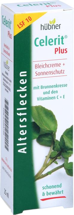Actual product image Hübner Celerit plus SPF 10 bleaching cream for age spots, 25 ml Cream (Body cream, 25 ml)
