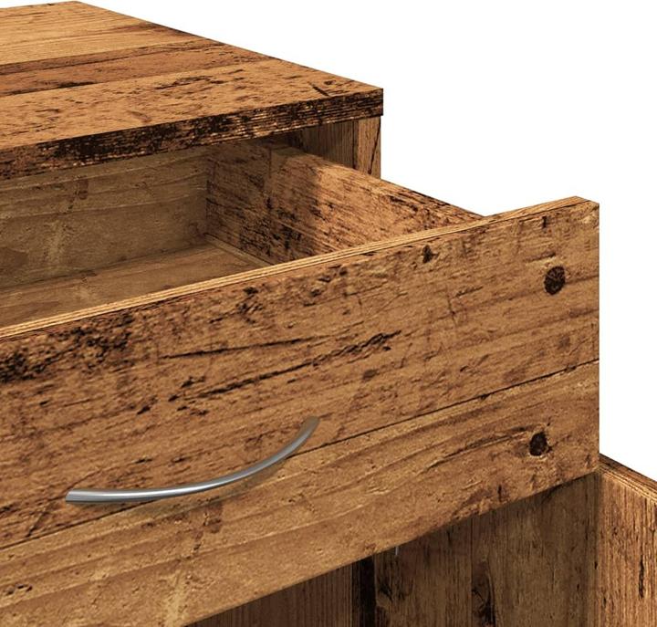 Actual product image VidaXL Rollcontainer Rollschrank Bürocontainer Büroschrank Schrank Altholz-Optik (45 x 38 x 54 cm)