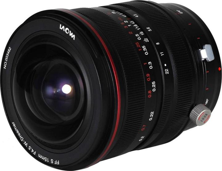 Immagine prodotto Laowa 15 mm 1:4.5R Zero-D Shift Canon EF (messa a fuoco manuale) (Canon EF, Full-frame)