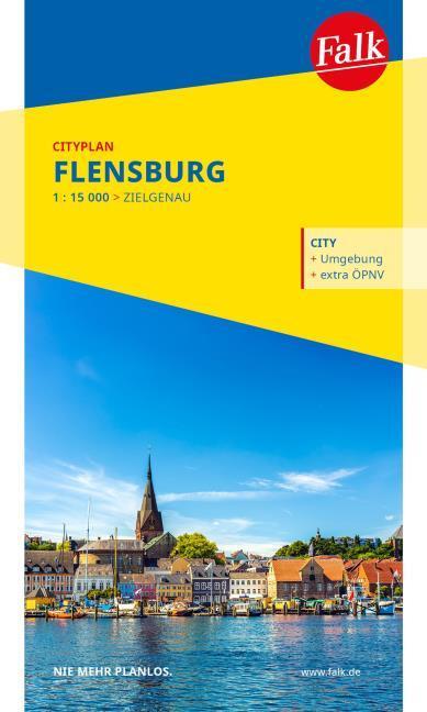 Actual product image Falk City map Flensburg 1:15,000