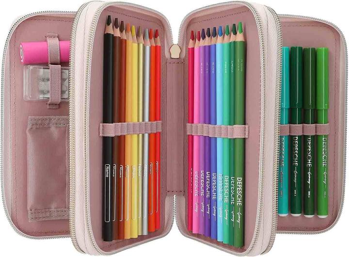 Image du produit Top Model Topmodel - TOPModel Triple Pencil Case SUMMER FEELING - Sage Green (413303)