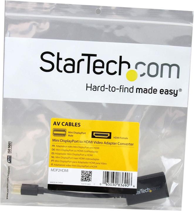 Actual product image StarTech Mdp To HDMI Converter - 4k (Mini DP, 15 cm)