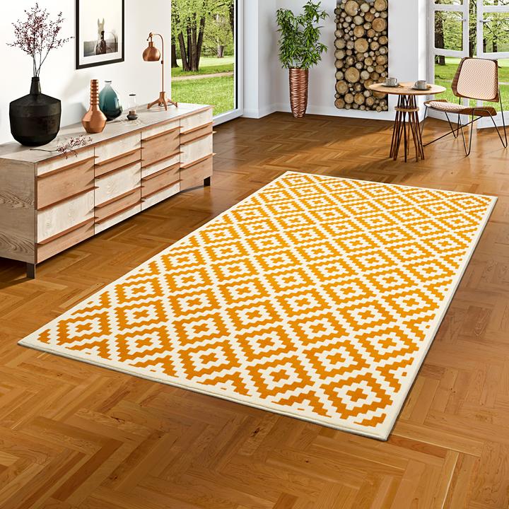 Produktbild Pergamon Designer Kurzflor Teppich Moderne Muster (120 x 170 cm)