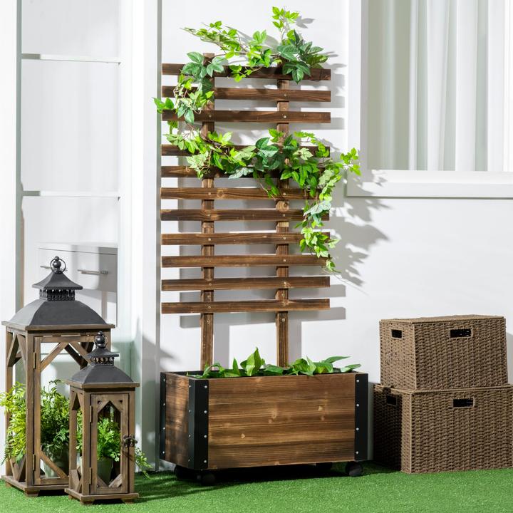 Produktbild Outsunny Hochbeet mit Rankhilfe