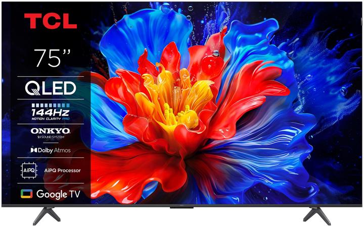 Actual product image TCL 75P8K 75" 4K QLED HDR Smart TV (75", QLED, 4K, 2025)